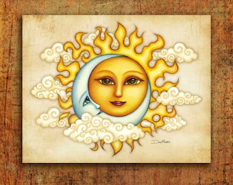 Sun Celestial Art Print Signed by Artist Dan Morris titled