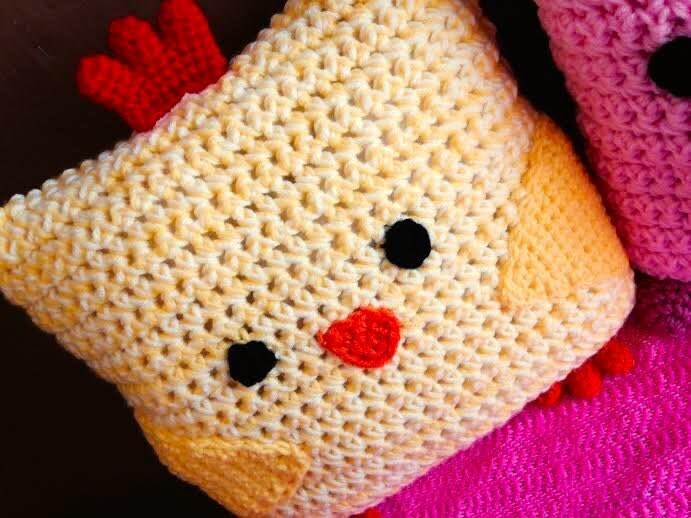 Baby Chick Farm Nursery PillowChicken Pillow Rooster Pillow