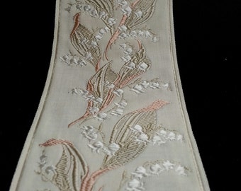 Vintage French Traditional Lily of the Valley Ribbon