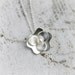 Sterling Silver Flower Necklace - Silver and Pearl Pendant - Gardenia Pendant