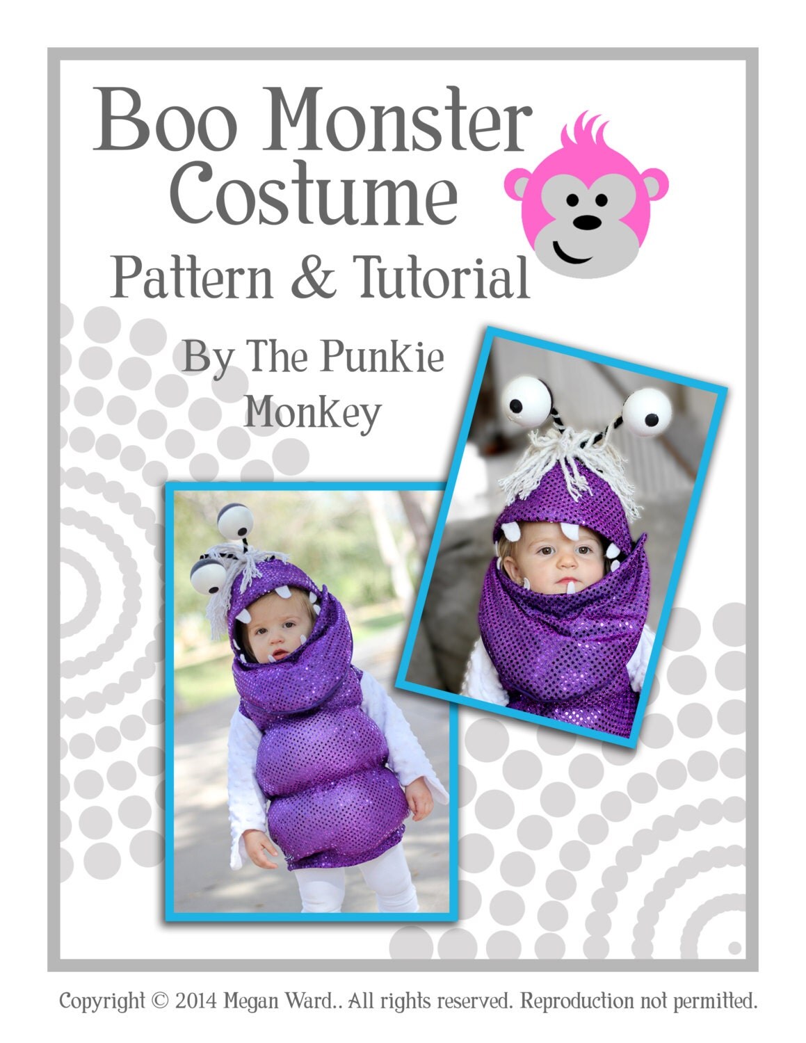 Boo Monster Costume Pattern & Tutorial Monster's Inc.