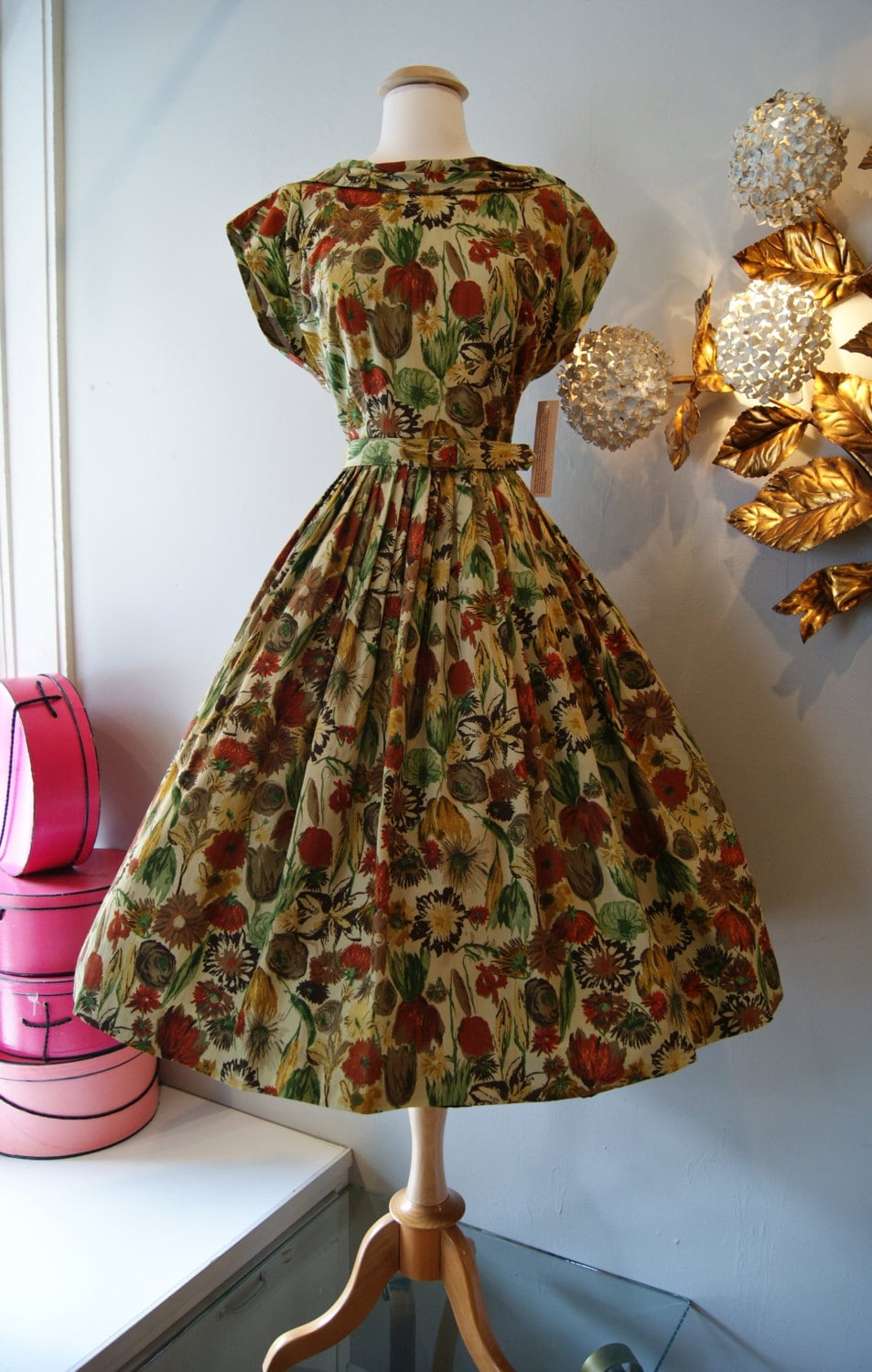 50s floral print