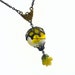 Beautiful Balloon - Hot Air Balloon Airship with Rose Pendant Necklace Jewelry Jewellery