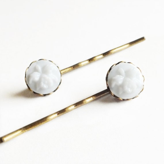carved glass hairpins