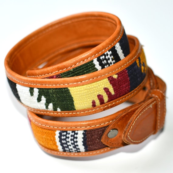 VINTAGE GUATEMALAN BELT woven belt boho belt by PetalleCreations