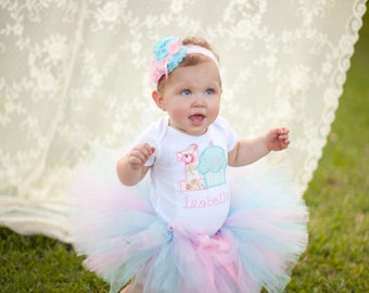 Girls First Birthday Outfit - First Birthday Shirt or Bodysuit - First Birthday Cupcake Shirt - Shabby Chic Birthday
