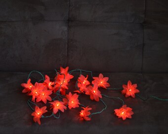 popular items for poinsettia lights on etsy popular items for poinsettia lights on etsy