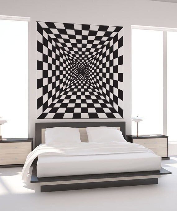 Vinyl Wall Art Decal Sticker Optical Illusion Hallway OSDC774B
