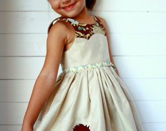 size 1 to 12 years Girls Dress PDF Sewing Pattern Disco Party Dress Ainslee Fox