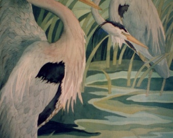 Great Blue Heron Cards, Prints