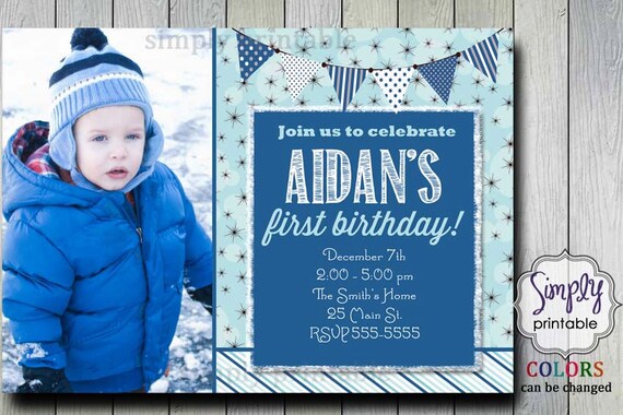 Winter Birthday Invite Il_570xn