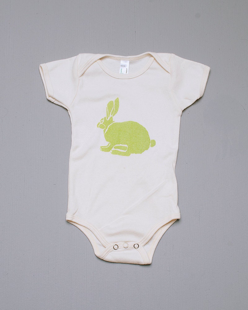 oh my Rabbit Baby Onesie Baby Gift Newborn 36 by nicandthenewfie