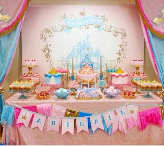  Princess Party Printable Backdrop by Itsy Belle