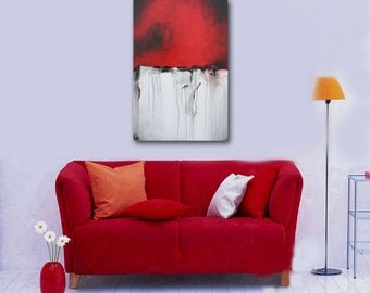 Popular items for red painting on Etsy