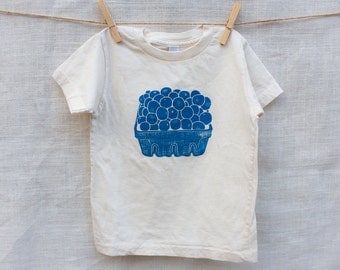 Blueberry Basket Organic Cotton Kids Tee