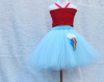Rainbow Dash Tutu Skirt - Rainbow dash skirt -mlp - Rainbow dash birthday - mlpfim - My Little Pony - Rainbow Dash Costume - MLP party