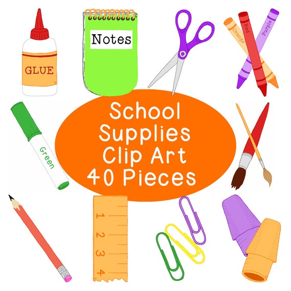 clip art for back to school supplies - photo #22