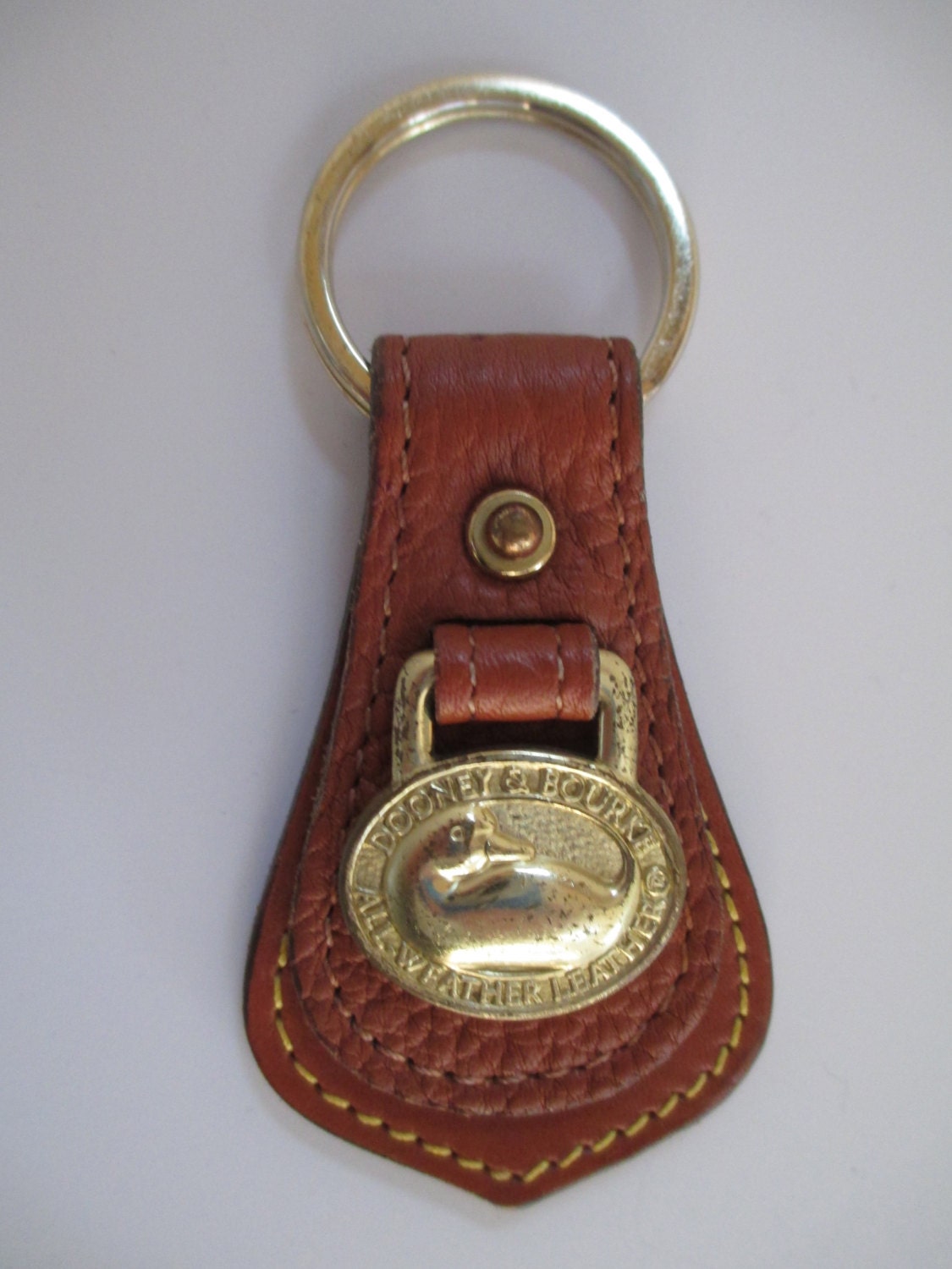 vintage Dooney and Bourke leather key fob by dejavuvintageretro