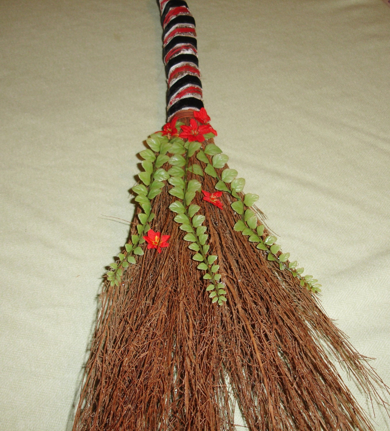 Custom made Decorative Large Broom Jump the Broom Witches