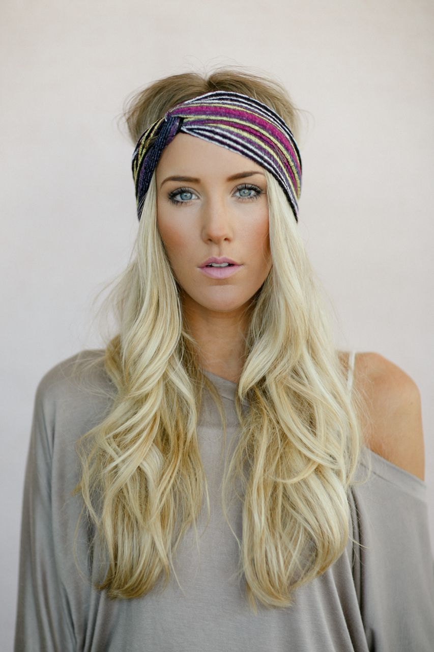 Turban Headband, Tribal Head Wrap, Fabric Hair Wrap, Fashion Hair