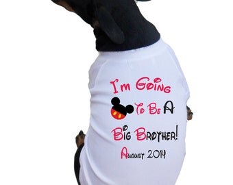 Big Brother Dog Shirts -Big Brother To Be Dog Shirts
