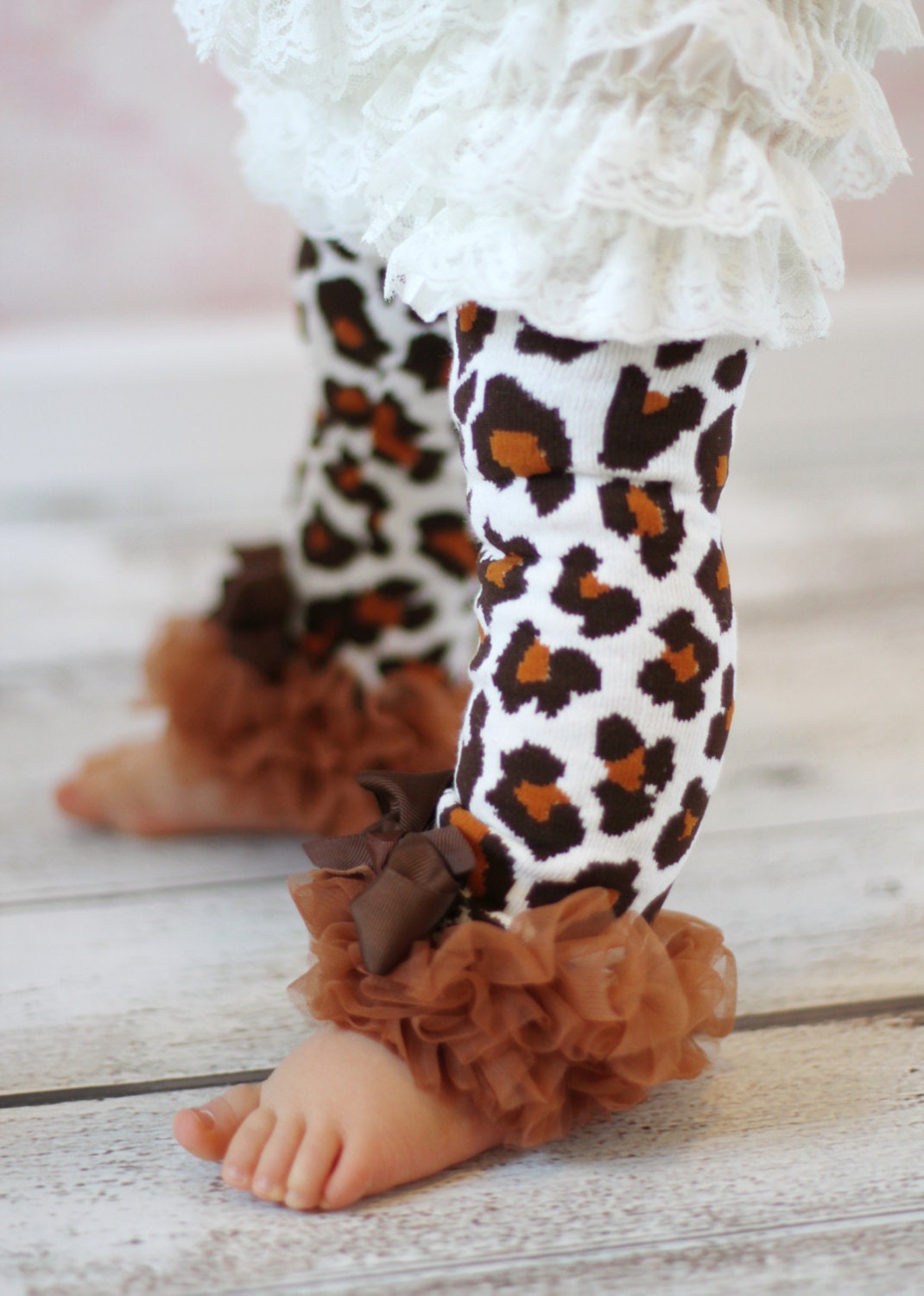 Leopard Print Leg Warmers Baby Outfit leggings pants with