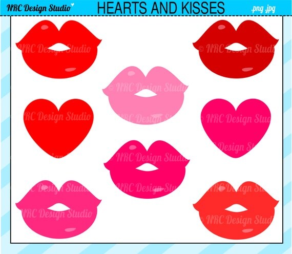 valentine kiss clipart - photo #14