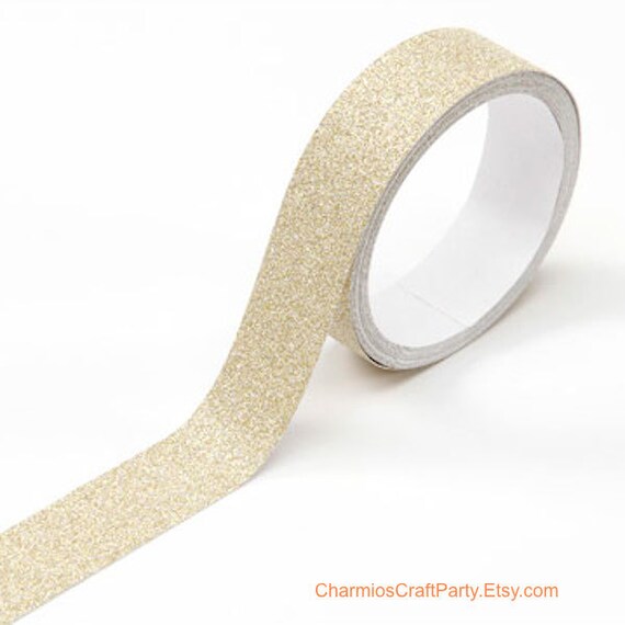 Gold Glitter Sparkle Tape Decorative Paper Tape