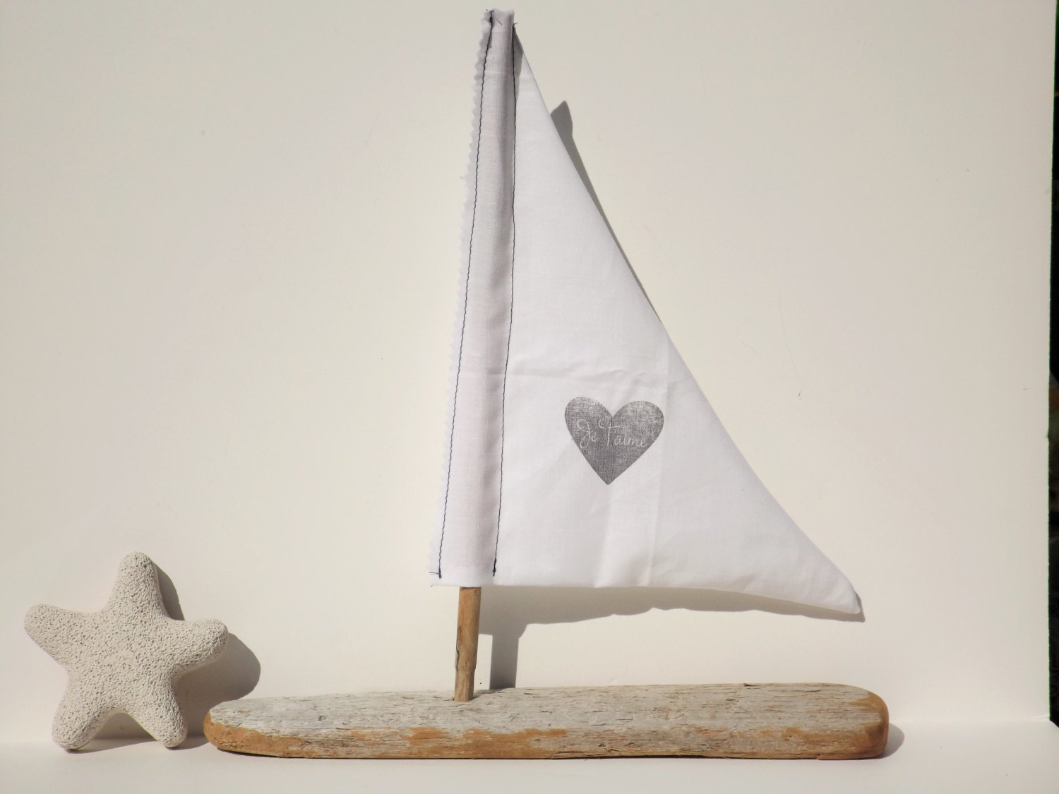 Large Wood Sailboat Natural Driftwood Boat Driftwood Sailboat