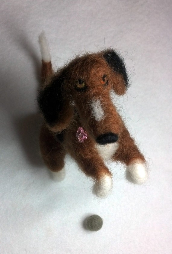Needle felted pet custom poseable portrait of your by MyBuddyBling