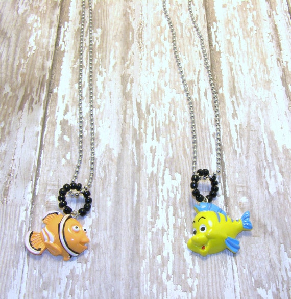 Flounder From Little Mermaid Necklace Or Nemo by 24sevenjewelry
