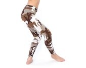 Camo leggings for women in Brown colors, Military Spring leggings