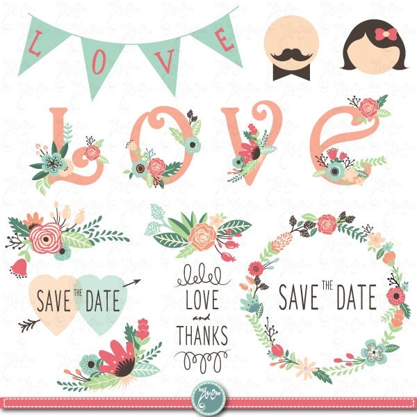 floral wedding clipart free download - photo #50