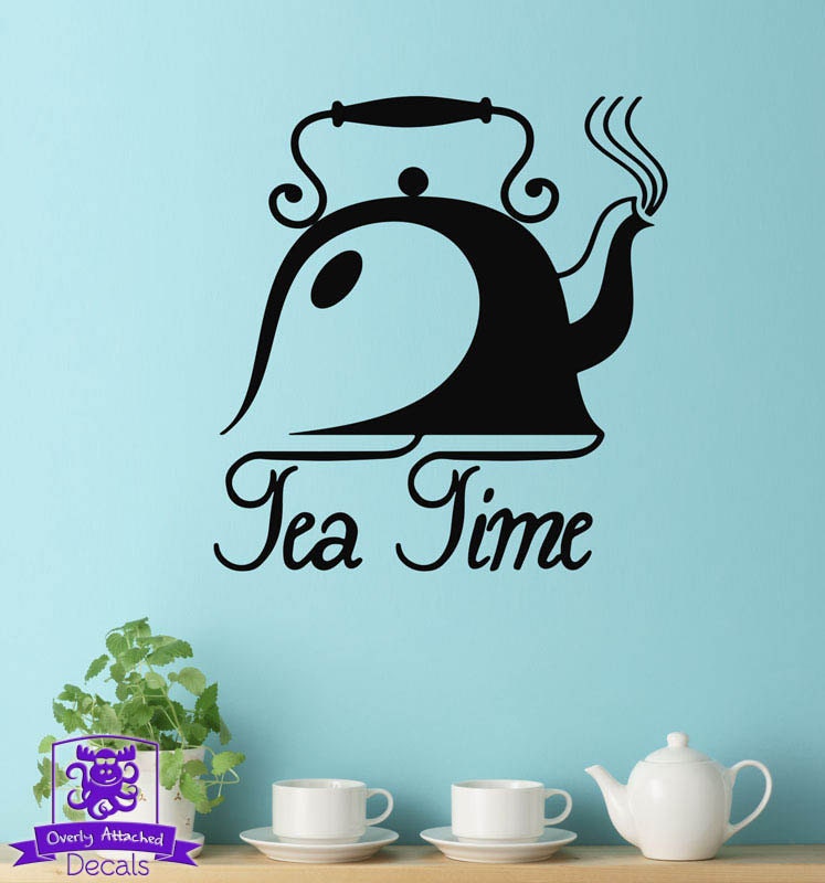 Tea Time Teapot Wall Decal Decor