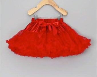 SALE, Reduced Price... Red Premium Petti Skirt for Baby to Big Girls