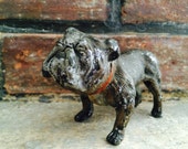 Vintage bulldog figurine // cast iron dog statue Vintage bulldog figurine // cast iron dog statue