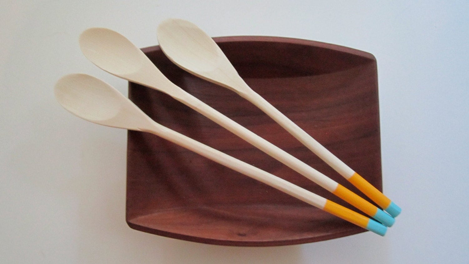 Painted Wooden Spoon Colored Spoon Painted Wooden Spoon