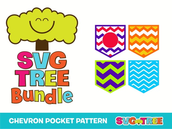 Download Chevron Pocket Pattern Bundle SVG DXF Vector Files for by ...