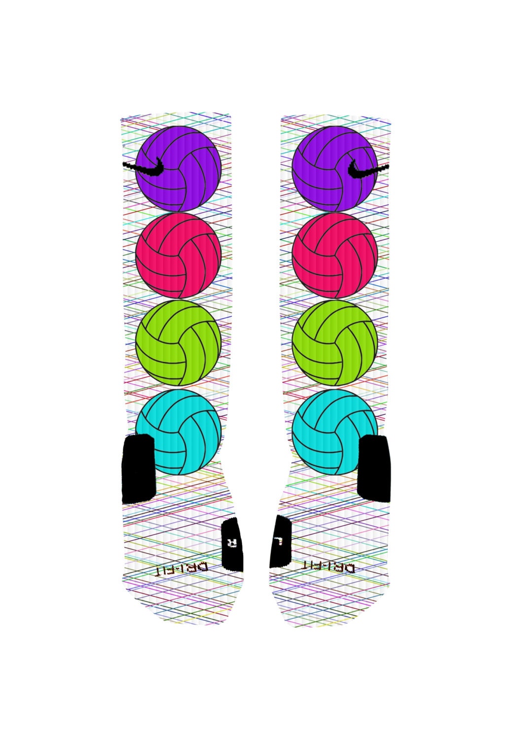 Custom Stringy Volleyball Socks Custom Nike Elite Socks
