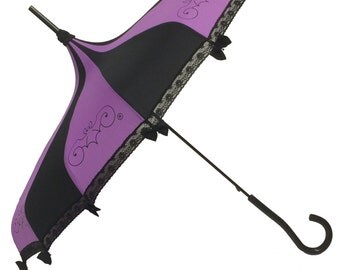 Purple and Black Hilary's Vanity Gothic Umbrella