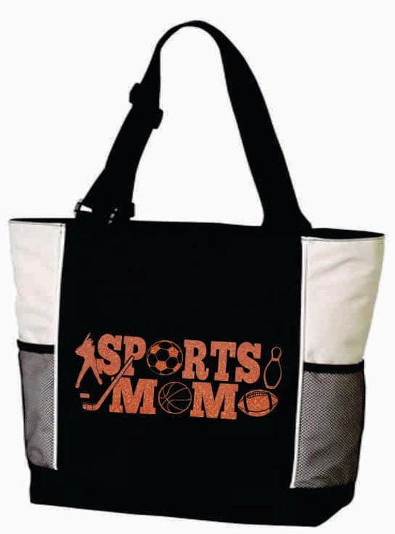 SPORTS MOM Bag. Sports Mom Tote. Sports Team Bag. Sports Team