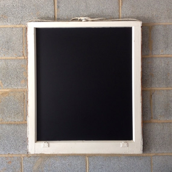 Vintage Window Frame Chalkboard White Rustic Wedding