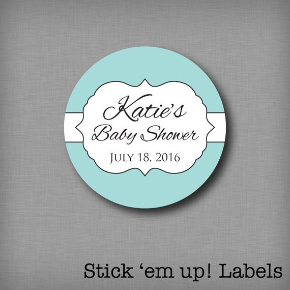 Baby Shower Favor Stickers Girl or Boy Favor Labels