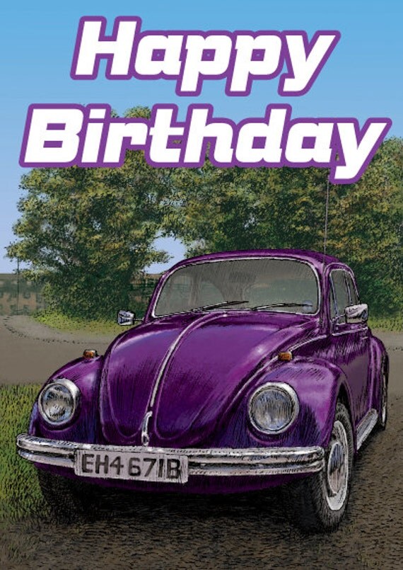 Humour #325 60th Birthday Card Greetings Card Beatle Car Comedy Rude Funny