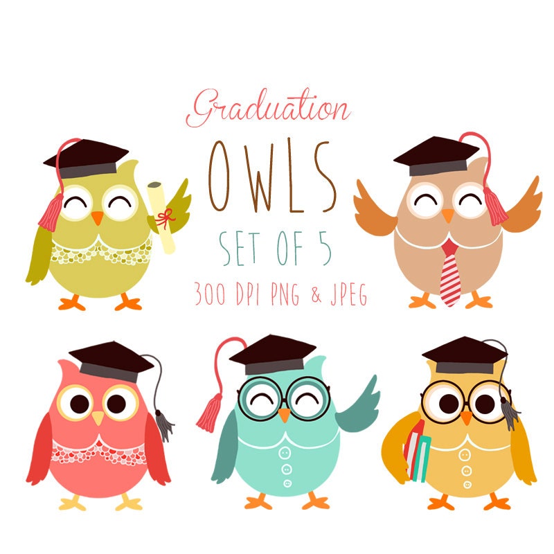 Download Graduation owls Owl clip art school owl by Anietillustration