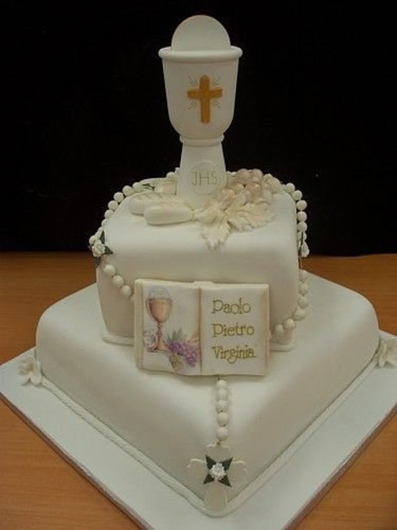 First Munion Cake Topper Rosaries Favor Rosary Cake