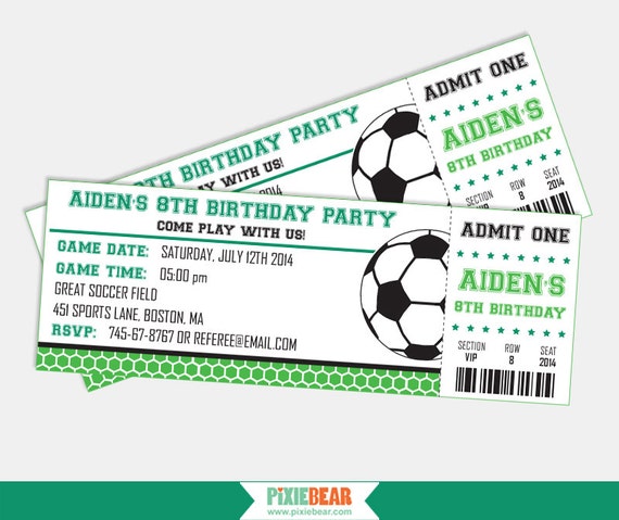 ticket party invitations printable