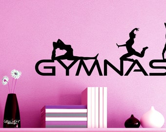 Plaque de chambre fillette à personnaliser thème gymnastique PF31