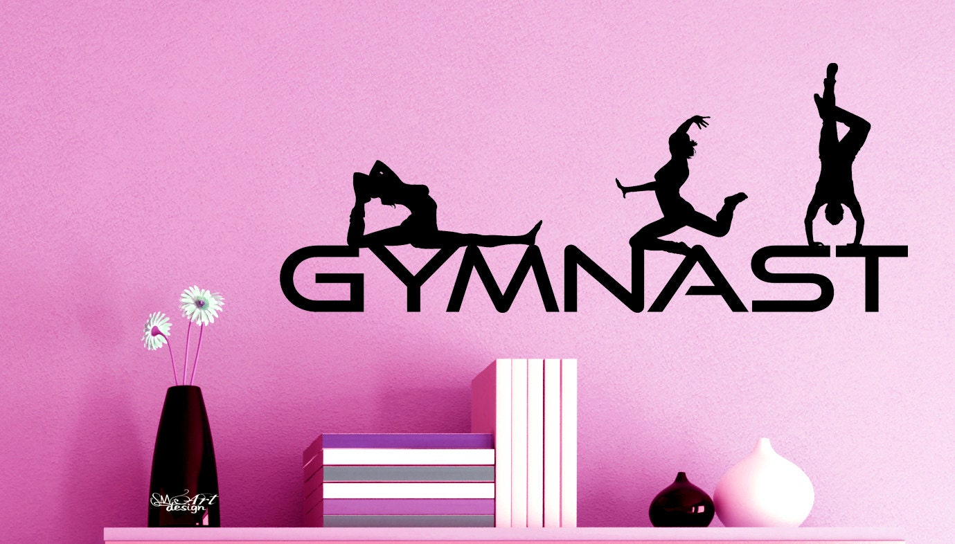 Gymnast Wall Decal Vinyl Sticker Home Decor Gymnastic Kwds 2750