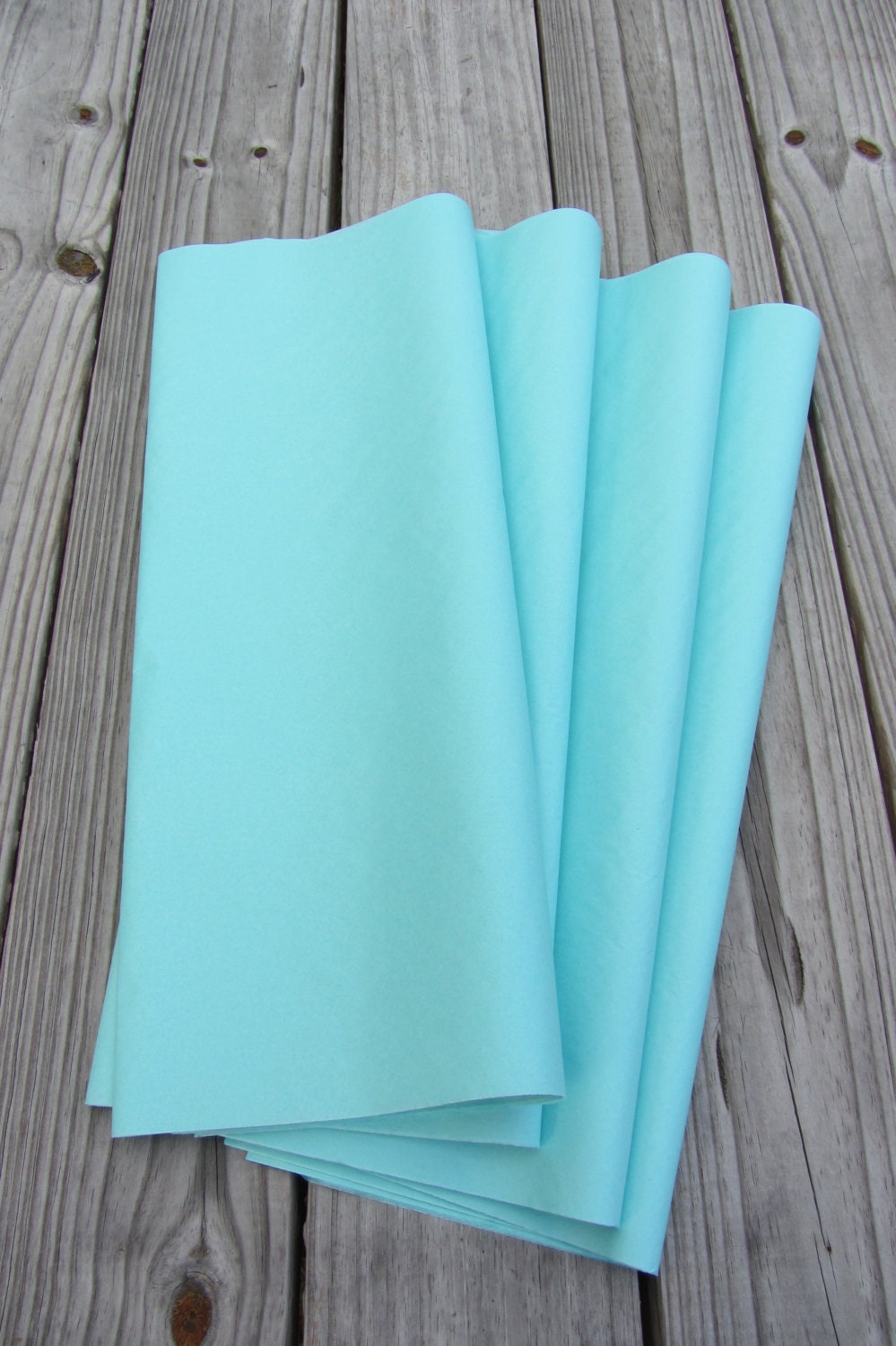 Tissue Paper / 48 Sheets Aqua Blue Tissue Paper